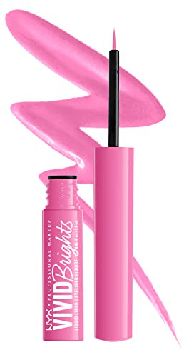 Nyx Professional Makeup - Vivid Brights Liquid Liner - Pink Liquid Eye Liner - Don't Pink Twice