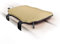 Mosh Kamper Outdoor Gelsitzkissen mit Karabiner, Outdoor Sitzmatte/Gelkissen Wasserdicht Tragbar, Sitzunterlage aus Oxford-Stoff (Beige/Schwarz)