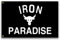 VOZUN Iron Paradise Flagge, 90 x 152 cm, Motivierende Flagge, Fitness, Schwarz, Rechteckig, Wandmontage