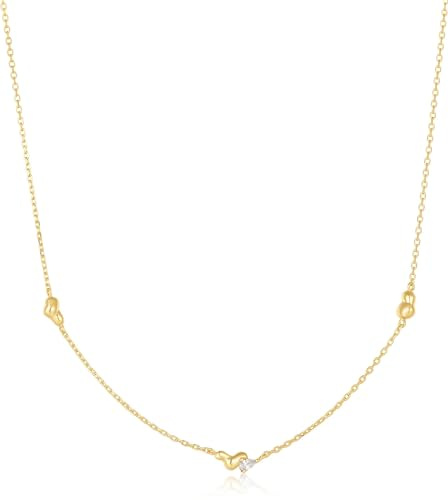 ANIA HAIE Damen-Kette 925er Silber Farbstein