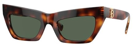 BURBERRY BE 4405 F Sonnenbrille 331671 Havana hell, dunkelgrün, Havanna hell dunkelgrün, Havana hell dunkelgrün, dunkelgrün (Havana Claro Verde Oscuro), Dunkelgrün (Havana Claro Verde Oscuro)