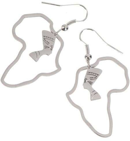 PACKOVE Geschenke 1 Paar Ägyptische Ohrringe Ägyptische Ohrhänger Ägyptische -ohrringe Dekorative Ohrstecker Ankh-kreuz-anhänger-ohrringe Halskette Stahl Frau Persönlichkeit