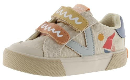 victoria Basket Tribu Lona Print Multicolor & Tiras Beige 30