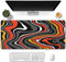 XHLWZR Schreibtischunterlage Groß Filz,80x30cm,Flüssiges Design,Schreibtischunterlage Mädchen Groß,XXL Gaming Mauspad Groß Mousepad,Tischunterlage Schreibtisch Groß,für Dekoration von Tisch