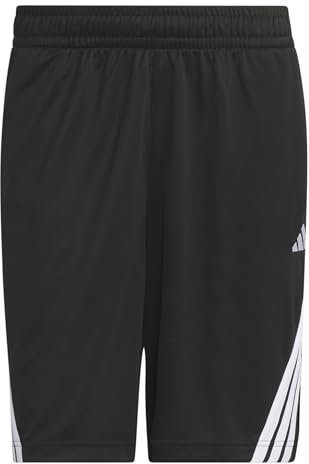 adidas Men's Legends 3-Stripes Basketball Shorts, Black/White, XXL