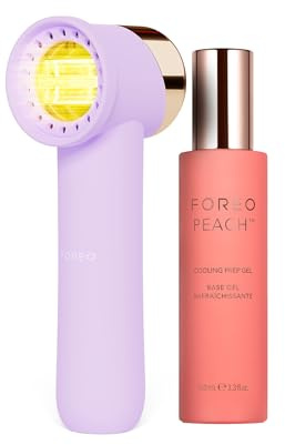 FOREO Fuzz-free Peach 2 go Set - Epilierer mit pulsiertem Licht + Peach Vorbereitungsgel erfrischend, feuchtigkeitsspendend und beruhigend - Permanente Haarentfernung für Gesicht und Körper auch