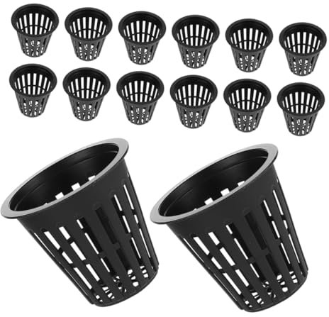 Yardenfun 50stücke Netztöpfe Für Hydrokultur Pflanzen Mesh Töpfe Kleine Pflanzkörbe Für Anlage