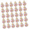 Vaguelly 40st Charms Für Heimwerker Zauber Für Ohrring-anhänger Bunter Kugel-charm-anhänger Pailletten-kugel-anhänger Schmuckanhänger Mini-weihnachtskugel-ornamente Paillettenkugeln Plastik
