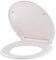 Abattant WC blanc universel clipsable/nettoyage facile - lunette de toilettes Thermodur frein de chute forme O NOYON & THIEBAULT