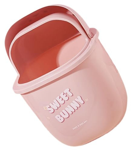 ORFOFE Kleiner Desktop-mülleimer Mit Deckel Cartoon Hase Mini Tischabfalleimer Für Büro Schlafzimmer Und Schreibtisch Leichter Und Praktischer Papierkorb Mit Süßem Design Multifunktional