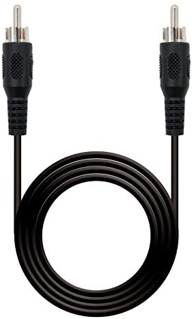 Blendend CABLE AUDIO RCA a RCA, 5.0 M – Conexión de audio estéreo para equipos de sonido, televisores y sistemas de cine en casa.