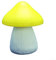 Pilz-Solarleuchten aus Harz und Kunststoff, verleihen Ihrem Garten Lebendigkeit, Gelb