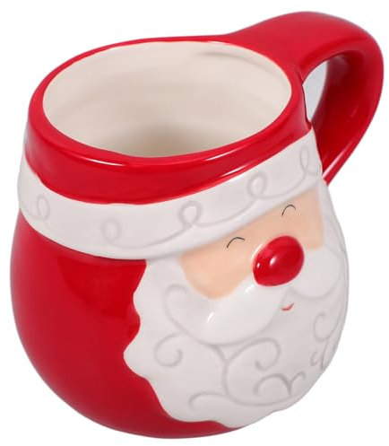 CONGARTENO Tasse mignonne de Père Noël en céramique tasse à thé de Noël tasses à café de cuisine de style vintage décoration de fête
