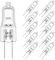 TaFiCo Ampoule Halogène G4 12V 10W, 2800K 150LM Blanc Chaud G4 Ampoule Spot Dimmable, Lampe Halogène Basse Tension Pour Lustre, Placards, Plafonniers, Pack de 10