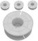 TIDTALEO 4pcs Audio Coil Former Wire Electric Cord Reel Audio Loudspaker Cable Spool Cable Organizer Power Cord Reel Cable Reel Practical Cord Reel Audio Cord Storage Reel Plastic White