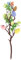 Garneck Künstlicher Ostereier Zweig 35CM - Ostereier Dekozweige Für Blumenstrauß - Osterstrauch Und Tischdeko Ideal Für Frühlingsarrangements in Vase Und Osterdeko