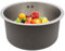Grand lavabo rond en acier inoxydable - Évier de cuisine - Évier encastrable - Évier encastré - Évier de cuisine encastré - Évier encastré - Évier de cuisine - Évier encastré - Évier rond -