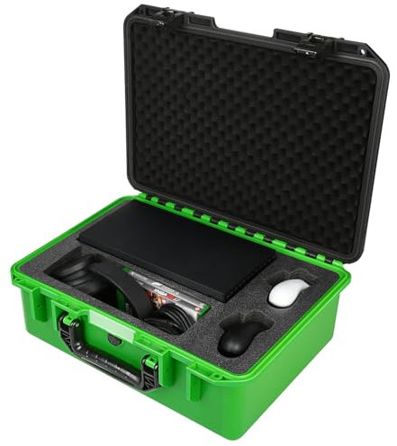 Storage Case for Xbox Series X Console: Hard Shell Travel Cases Custom Foam Fits for Xbox Console, Controllers, Headset, Charger and Accessories, IP67 Waterproof Series X Carrying Cases (Only Case)