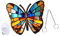 PartyKindom 1 Satz Schmetterlings-Ornament Schmetterling Willkommensschild Halloween-Fensteraufkleber Zubehör Halloween anhänger Halloween atmosphäre Halloween Tür hängende Dekoration Acryl
