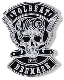 Volbeat-inspirierter Aufnäher – Besticktes Patch zum Aufbügeln, Applikation im Denmark-Stil