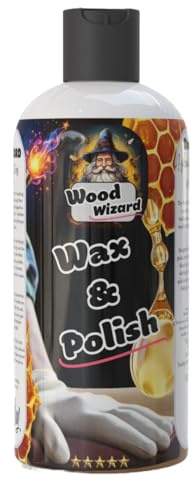 Wood Wizard- Wax and Polish - Beeswax Polish for Wood With Added Orange Oil & Carnauba Wax - Clear Finish for Finished & Unfinished Wood - Wood Polish For Furniture & More (500ml)