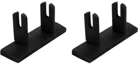 Zerodeko 2PCS Wood Folding Fan Stand Display, Hand Fan Holder Display Rack, Storage Rack for Japanese Chinese Round Folding Fans