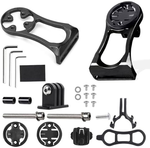 Supporto per computer da bici, supporto a sgancio rapido per Garmin, Wahoo, Bryton, iGPSPORT, BlackBird, Magene, Ciclocomputer, compatibile con gopro,supporto esteso per computer da bici esterno