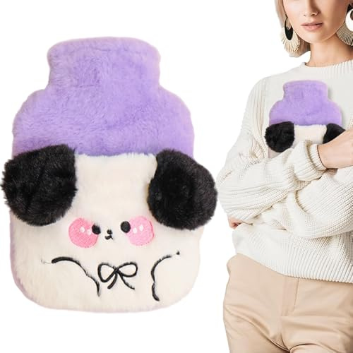 Hot Water Bag with Cover, Plush Hand and Foot Warmer, Thermal | Menstruation Abdomen Neck Legs Bed Sofa Nursery Sleeping Workplace