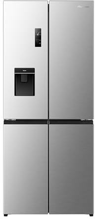 Fridgemaster American Fridge Freezer - Silver - D Rated