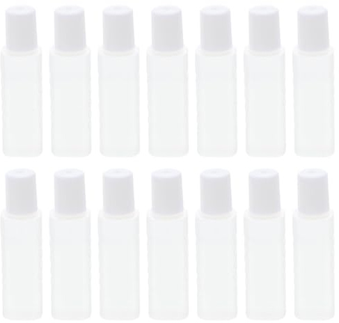 Lurrose Contact-lens Care Tool Portable Plastic Solution Bottles 25Pcs Small Leak-proof Liquid Containers for Travel Liquid and Eye Drops
