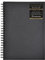 Clairefontaine 34265C Skizzenbuch mit Doppelspirale quer Goldine, Din A4, 29.7 x 21 cm, 140 g, schwarz