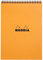 Rhodia 18500C Note Pad mit Doppelspirale, DIN A4, kariert, 80 g, 21 x 29.7 cm, 80 Blatt, orange