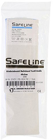 Urin Beinbeutel Halteband Textil 49 cm Mittel