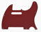 Kaish Rotes 3-lagiges Pickguard/Schlagbrett für Fender Telecaster