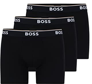 BOSS Herren BoxerBr 3P Bamboo Dreierpack eng anliegende Boxershorts aus Bambus-Mix
