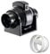 Manrose MF100T in-Line Extractor Fan with Timer 100mm/4 + in-Line Back Draught Shutter