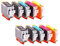 Set 10x alternativ Druckerpatrone für Canon PGI-5 CLI-8 Pixma IP-3300 IP-3500 IP-4200 IP-4200X IP-4300 IP-4500 IP-4500X IP-5200 IP-5200R IP-5300 IP-6600 IP-6600D IP-6700D IX-4000 IX4000R von ABC