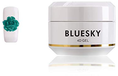 Bluesky Gel Polish, 4D Nail Art Gel Glitter, Green 06, 8ml (Requires curing under UV/LED Lamp)