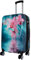 Trendyshop365 Hardcase Citykoffer - Blumen-Motiv Orchidee - 67 Zentimeter 66 Liter 4 Räder Zahlenschloss bunt