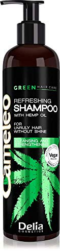 Cameleo - Green - Haarwaschmittel mit Hanföl - Veganerfreundlich - Nur natürliche Inhaltsstoffe - Glättende Pflege Leicht kämmbar für widerspenstiges, stumpfes, verfilztes Haar | 250 ml