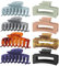 Lolalet 8 Pinces à Cheveux à Double Dents, Pince Crabe 8cm, Hair Claw Clip avec Couleur Différent