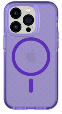 tech21 iPhone 14 Pro Evo Check Compatible with MagSafe – Shock-Absorbing & Slim Protective Phone Case with 16ft FlexShock Multi-Drop Protection & Extra Buttons