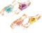 cobee Porte page de livre de fleurs séchées en résine, 2 pièces transparentes faites à la main Marque page Porte livre floral Pouce Anneau de lecture Ouvre livre Accessoires de lecture (A)