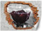 Feeby Fototapete 3D Loch in der Wand Natur Abstrakt 100x70 cm Rot Vlies Wandtapete Tapeten Wohnzimmer Schlafzimmer Büro Flur Moderne Design Wandbilder Wand Dekoration Rose Blütenblätter Blume