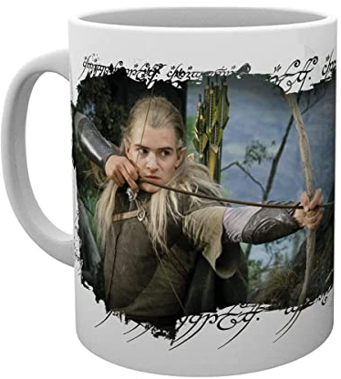 Herr der Ringe - Tasse - Legolas - Kaffeetasse Logo - Elben - Mug - Keramik - Geschenkbox