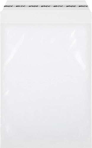 100 x selbstklebende Folienbeutel, 165x220 mm, im DIN A5 Format, transparent, antistatisch, ideal zum Verpacken von Druckmedien oder Textilien