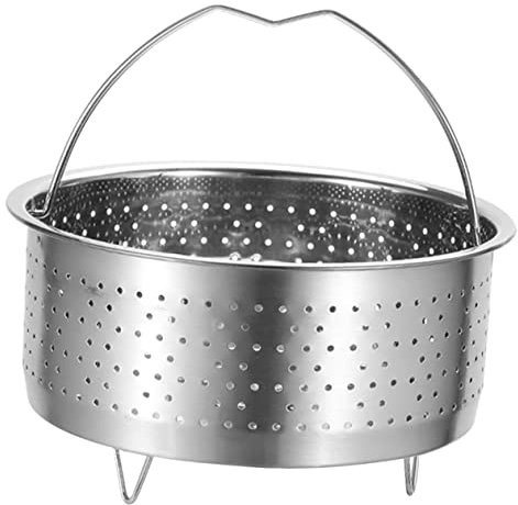 SHOWERORO Gemüsedampfkorb Edelstahl 304 Dampfgarerhalter Mittel 20cm Für Reis Gemüse Eier Schnellablauf Dampfgarer Zubehör