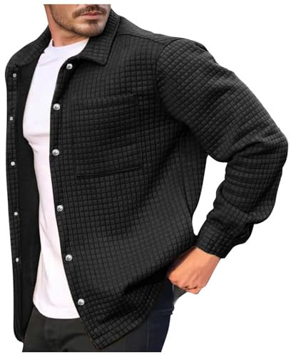 SRZYMJ Mantel Herren Lang Weiß Jacke Übergangsjacke Übergangsjacke Outdoorjacke Softshelljacke Steppweste Leicht Beige Funktionsjacke Fahrrad Parka Wintermantel Wolle Sportjacke Freizeitjacke