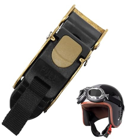 Nuyhgtr Motorrad-Kinnriemen-Clip, Helm-Verschlüsse, Schnellverschluss-Schnalle – aus Kupfer, verstellbarer Sicherheitshutverschluss für Motorradhelme