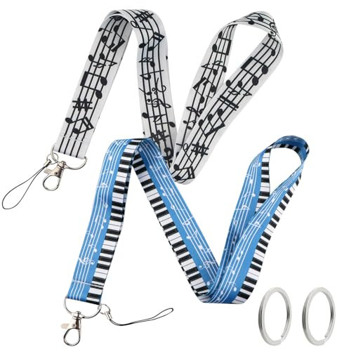2×Lanyard Schlüsselband, Schlüsselband Lang mit Schlüsselbund,Id Lanyard Einzigartige Kreativität Neck Lanyard,schlüsselband kinder, Schlüsselbund für Schlüssel, ID Badge Card Holder, Ausweishülle
